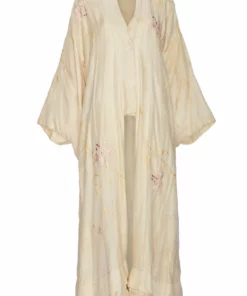 Annie's Archive 1920's Japanese Ivory Iris Kimono
