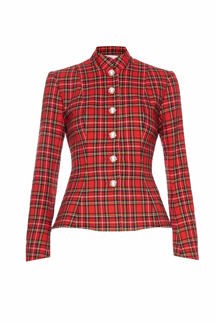 Amuse Bouche Tartan Red Jacket 3 Amuse Bouche Tartan Red Jacket