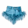 Area Feather Trim Hot Short
