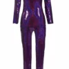 Jack Irving Purple Sequin Catsuit
