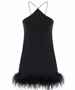 De La Vali Cadillac Halter Mini Dress