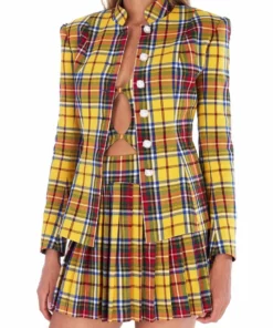 Amuse Bouche Tartan Yellow Skirt