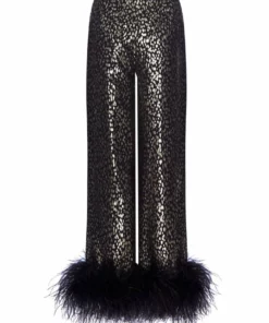 Taller Marmo Liza Feather-Trimmed Trousers