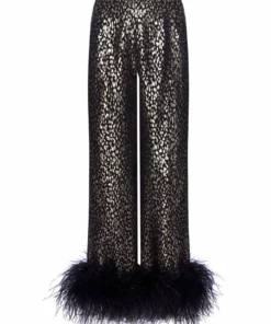 Taller Marmo Liza Feather-Trimmed Trousers 8 Taller Marmo Liza Feather-Trimmed Trousers