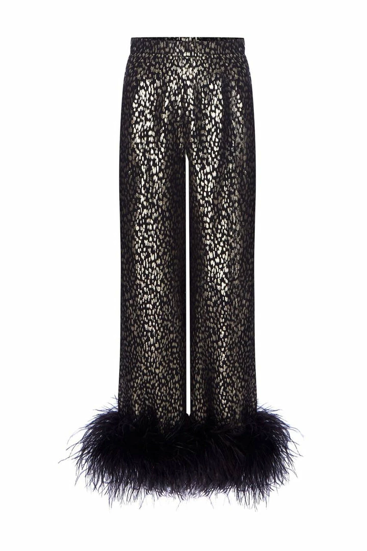 Taller Marmo Liza Feather-Trimmed Trousers 5 Taller Marmo Liza Feather-Trimmed Trousers