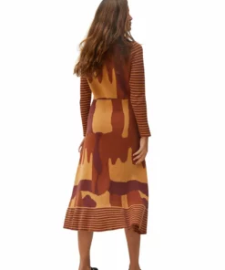 HELMSTEDT Long Dress Long Sleeves- Yellow Glaze