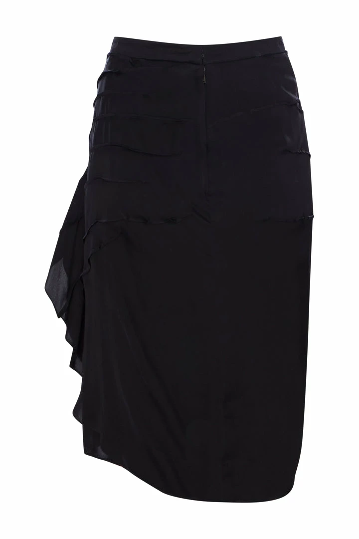 Annie's Archive Yves Saint Laurent Black Ruched Skirt 4 Annie's Archive Yves Saint Laurent Black Ruched Skirt