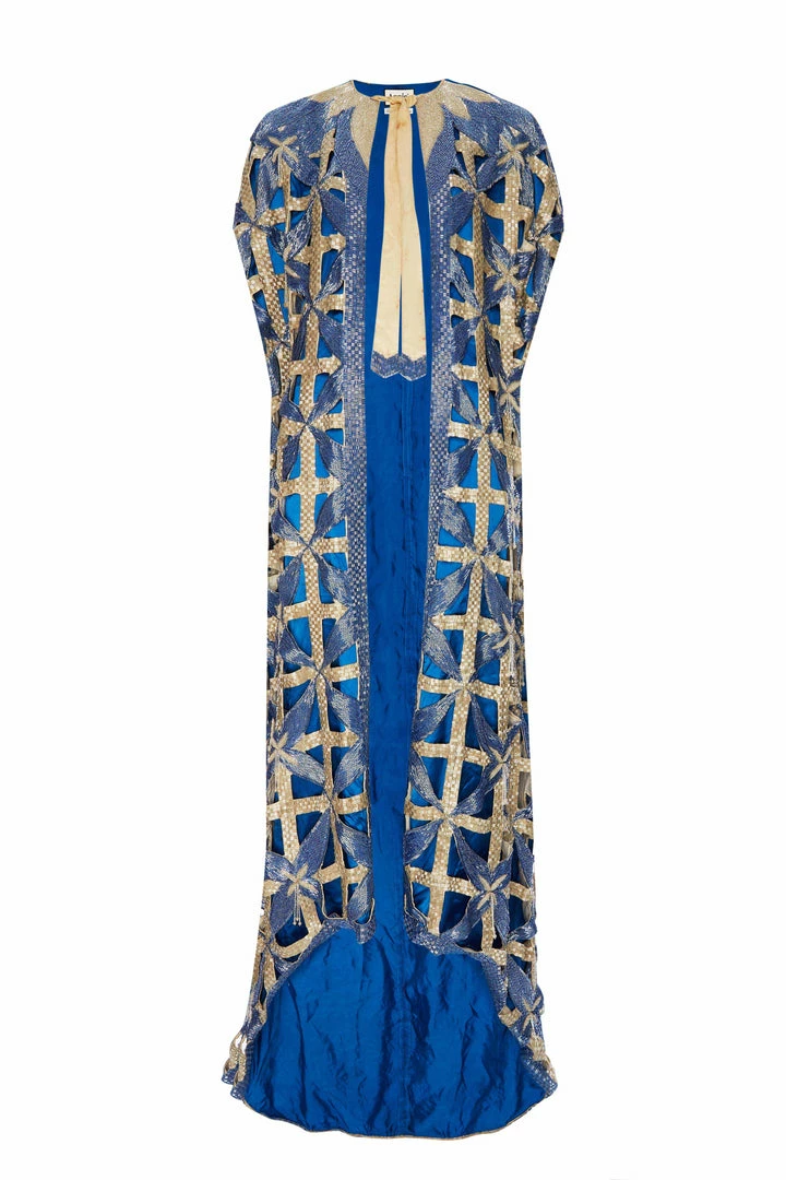 Annie's Archive Embellished Blue Sequin Cape 3 Annie's Archive Embellished Blue Sequin Cape